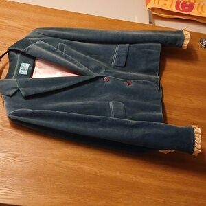 Juicy Couture Romance Victorian Luxe Velvet And Lace Blazer Size 12